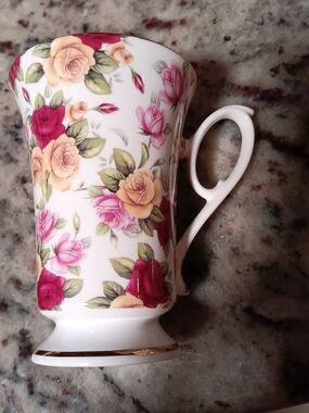 Vintage Royal Patrician Bone China Rose Chintz Teacup. English